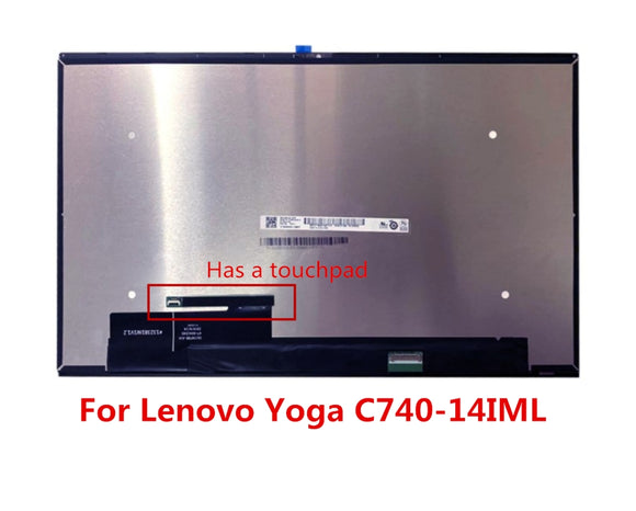 Replacement FHD LCD Display Touch Screen for Yoga C740-14IML 81TC Original