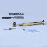 Wolve 6PCS Set Pure Copper 3D Screwdriver Foxconn Designated Screwdrivers For Mobile Phone Watch Disassembly Tool