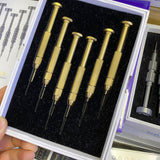 Wolve 6PCS Set Pure Copper 3D Screwdriver Foxconn Designated Screwdrivers For Mobile Phone Watch Disassembly Tool