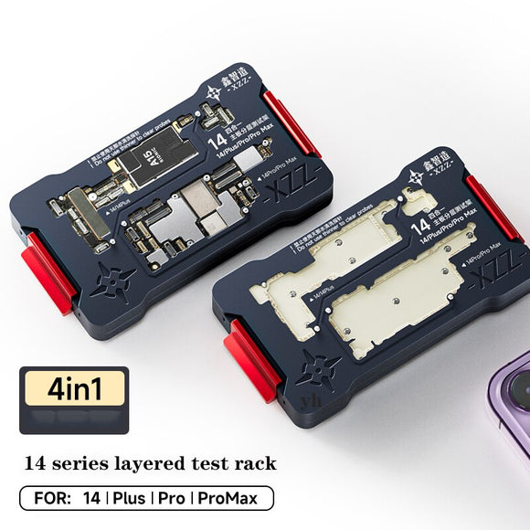 XINZHIZAO XZZ 4 In 1 iSocket Motherboard Layered Test Fixture For iPhone14 / 14 Plus/14 Pro/14 Pro Max Middle Frame Test