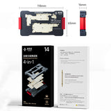 XINZHIZAO XZZ 4 In 1 iSocket Motherboard Layered Test Fixture For iPhone14 / 14 Plus/14 Pro/14 Pro Max Middle Frame Test