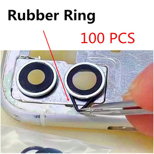 100 PCS Original Gummi Ring In Der Nähe Von Große Loch Zurück Glas Reparatur Ersatz