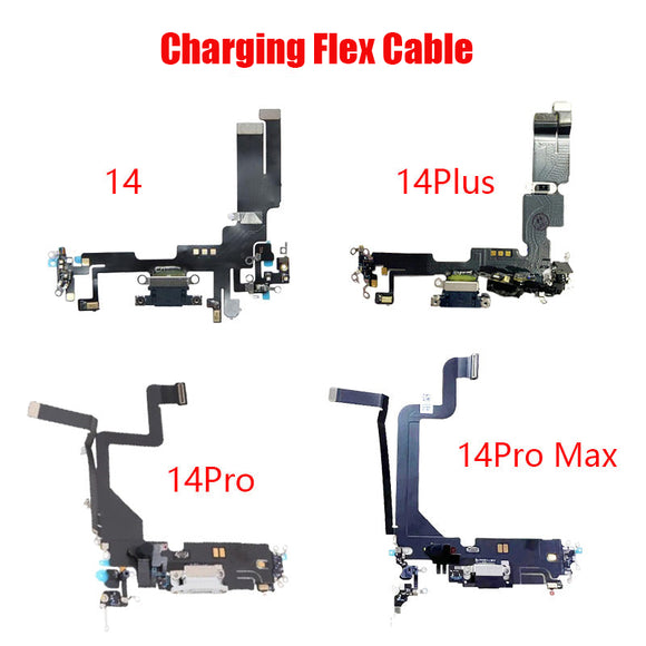 Replacement for iPhone 14 Plus Pro Max USB Charging Port Dock Connector Flex Cable OEM