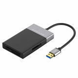USB 3.0 Multi Functional Card Reader 6 in 1 HUB For XQD CF SD TF