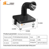 15W Mini-Lötkolben Rauchabsorber Rauchreiniger Rauchabsauger für Lasermaschine