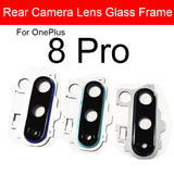 Replacement For Oneplus 8Pro 8 Pro Rear Back Camera Glass Lens with Bezel Ring