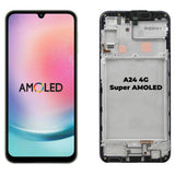 Replacement AMOLED Display Touch Screen With Frame for Samsung Galaxy A24 4G A245 SM-A245