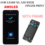 Replacement AMOLED LCD Display Touch Screen With Frame for Samsung Galaxy A50 A505G A505F A505FN/DS A505F/DS