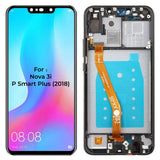 Reemplazo para Huawei P Smart Plus Nova 3i INE-LX1 INE-LX2 INE-LX2r pantalla táctil LCD con montaje de marco