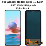 Replacement AMOLED LCD Display Touch Screen With Frame for Xiaomi Redmi Note 10 4G M2101K7AG M2101K7AI Redmi Note 10S M2101K7BG M2101K7BNY