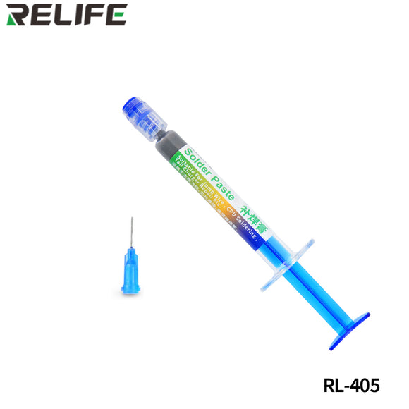 RELIFE RL-405 Bleifreies Lötpastennadelrohr mit niedriger Temperatur Lötmittel CPU-Chips USB-Ladegerät Reparaturflussmittel