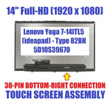 Ersatz für Lenovo Yoga 7 14ITL5 82BH0006US 82N7 82BH 14 Zoll FHD LCD-Touchscreen-Baugruppe