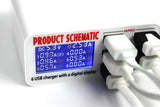 Telefonreparatur 6-Port-USB-Schnellladegerät PD-Ladestation mit LCD-Display Netzteil Ladegerät 